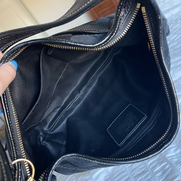 COACH Y2K Signature 11600 Hobo Leather & Canvas Shoulder Bag - Picture 10 of 14